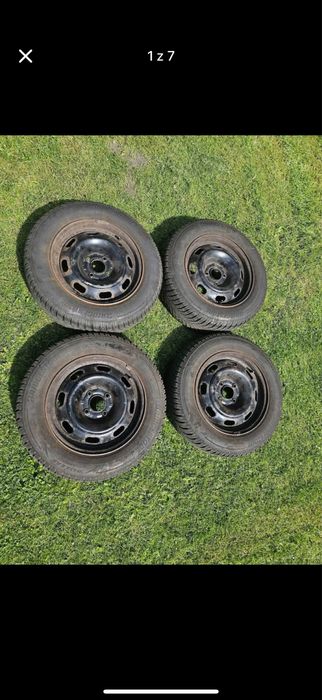 Opony zimowe 195/65R15 Bridgestone Blizzak na felgach stalowych