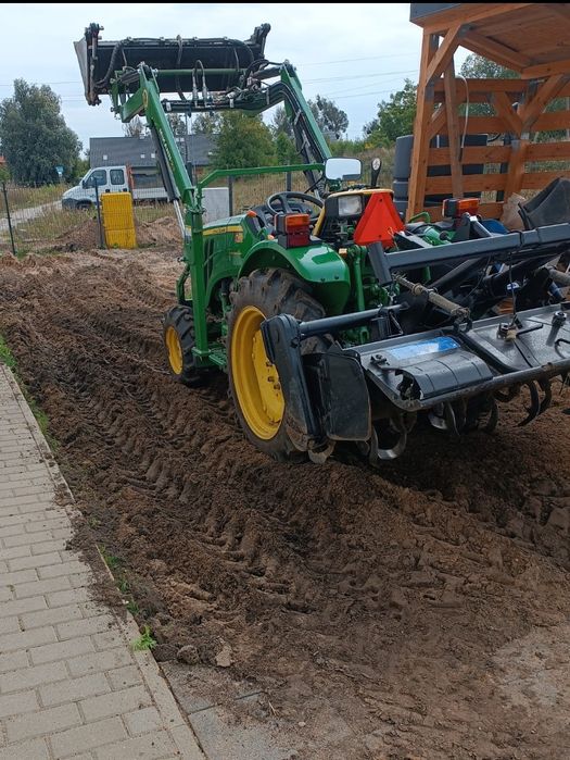 Usługi mini traktorkiem, zakładanie ogrodów, nasadzenia, glebogryzarka