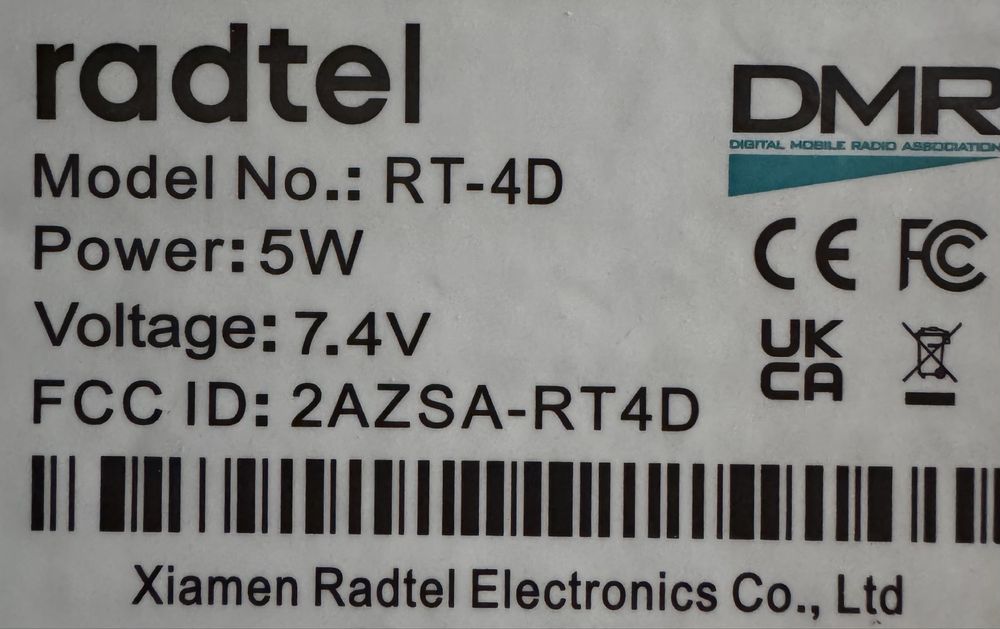 DMR Radtel vhf uhf