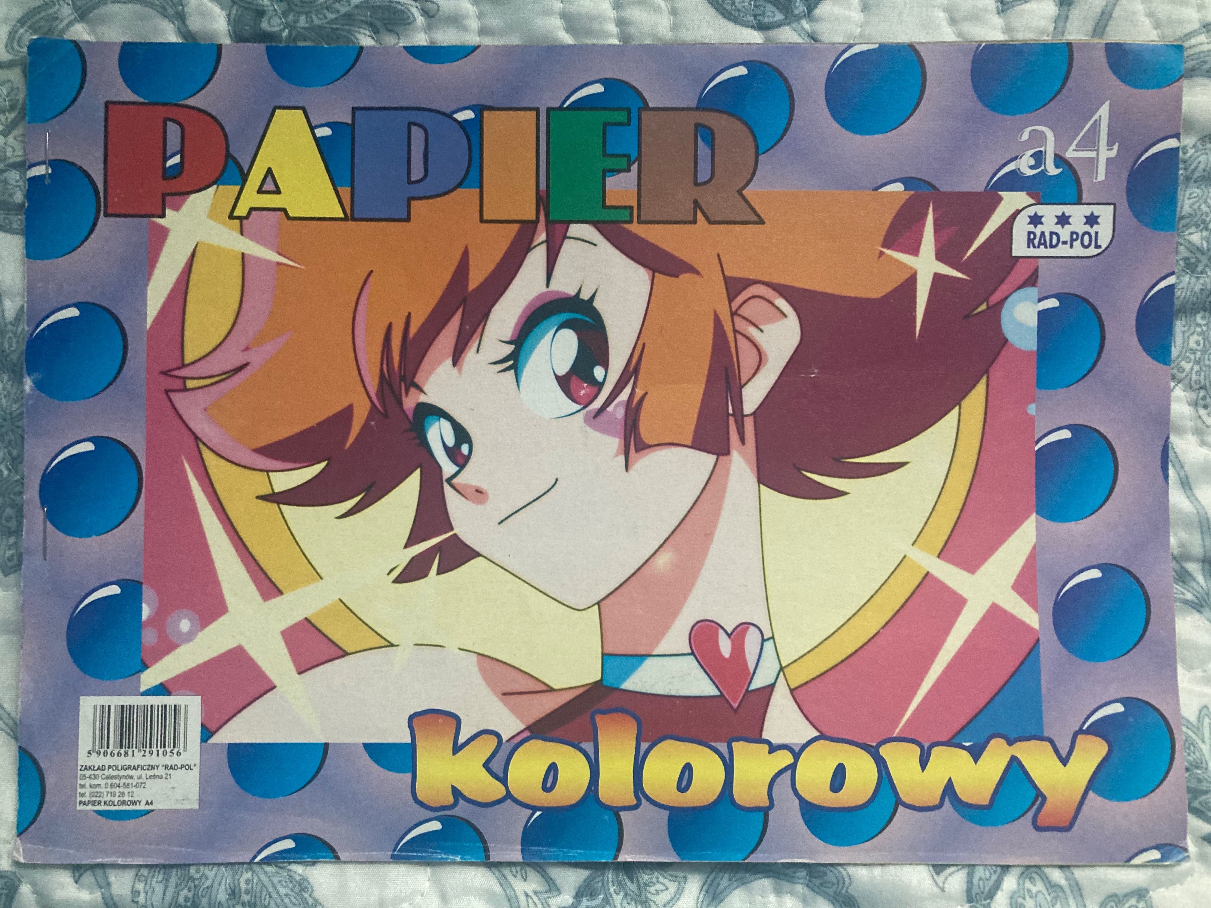 Papier Kolorowy Manga Anime