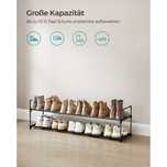 Nowe! Stojak na buty z 2 metalowymi poziomami 30 x 116 x 34 cm  KOD127