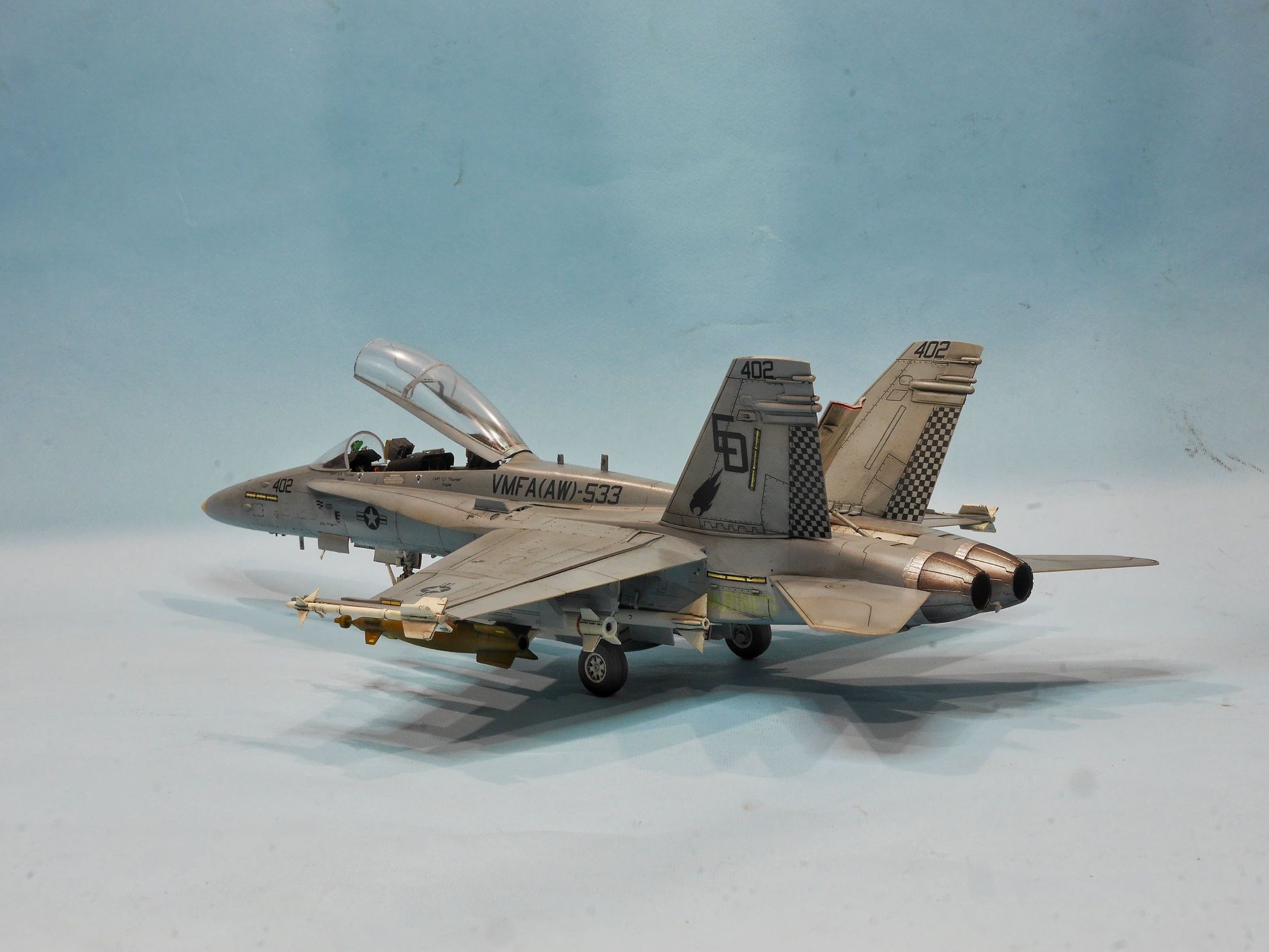 Сборная модель самолёта F/A 18D Hornet масштаб 1/48