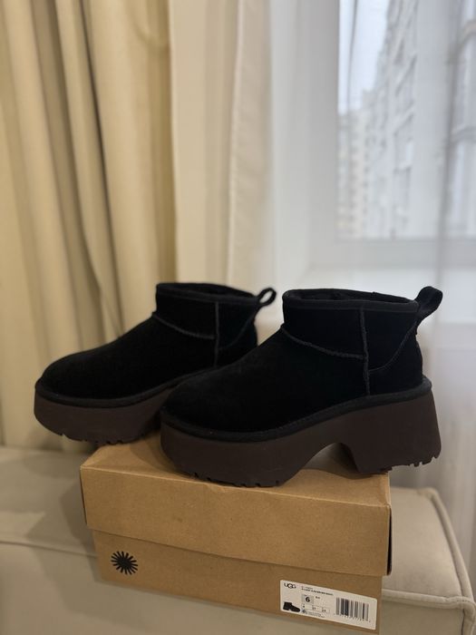 Оригінальні уги  Ugg classic ULTRA MINI NEW HEIGHTS-BLK