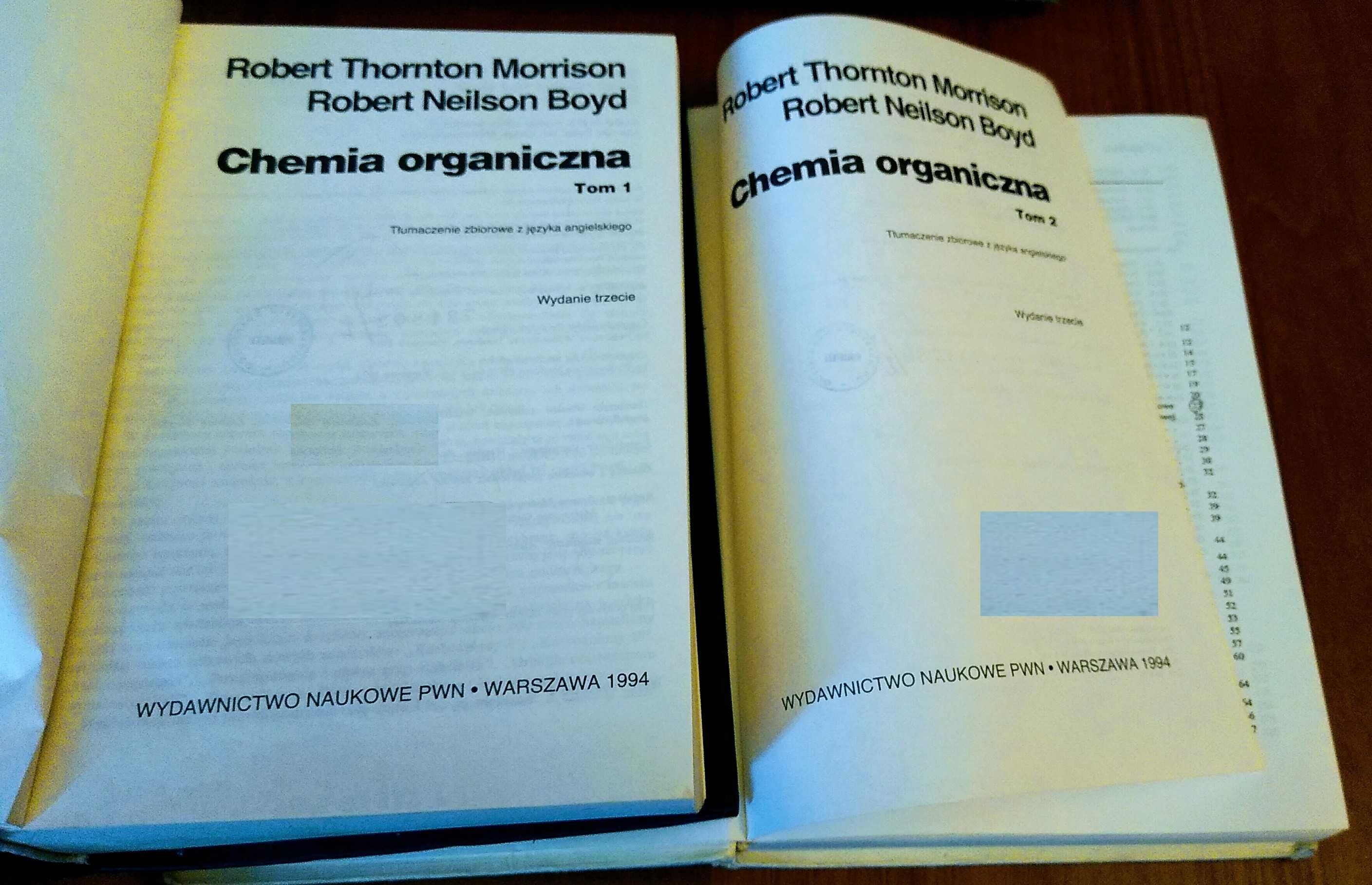 Chemia organiczna. T. 1 -2 Morrison  Boyd wyd 3 1994