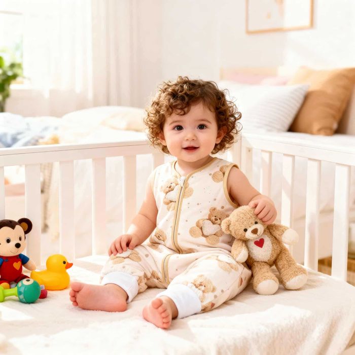 Śpiworek z nogawkami ABS skarpety antypoślizgowe 2,5 tog  w Serduszka