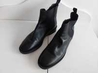 Botins / Botas Pretas Massimo Dutti (tamanho 38)