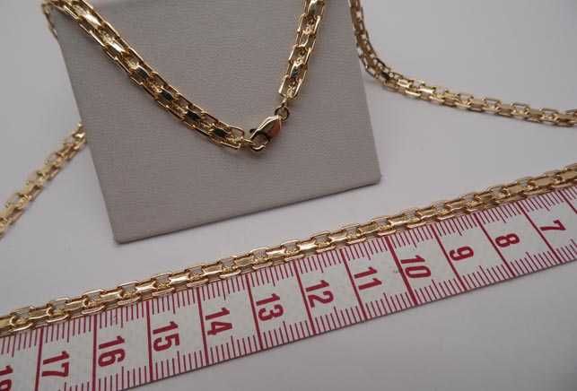 Złoty łańcuszek bismark 51 cm. 4,8 mm.