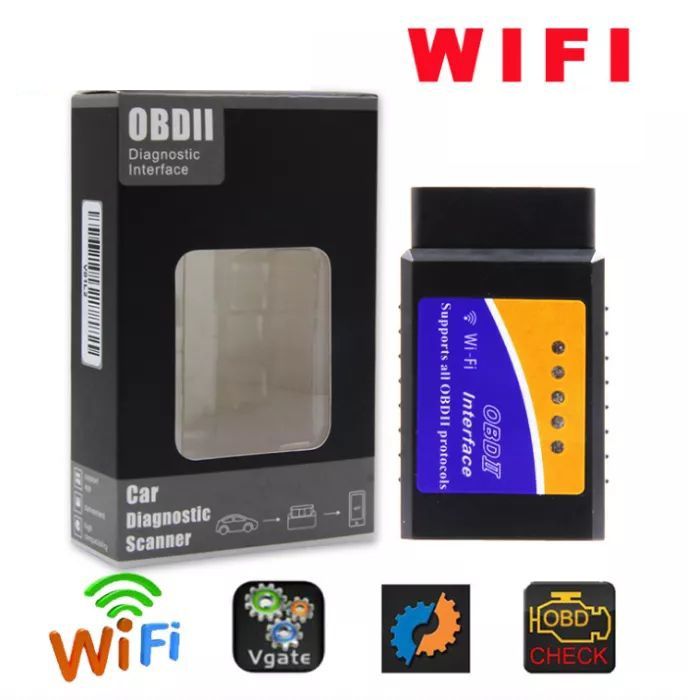 Сканер ELM 327 obd2 1.5v Wi-Fi IOS Iphone диагностика адаптер чек