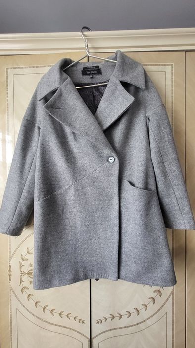 Пальто з поясом, 48 розмір, Л-ХЛ, весна осінь