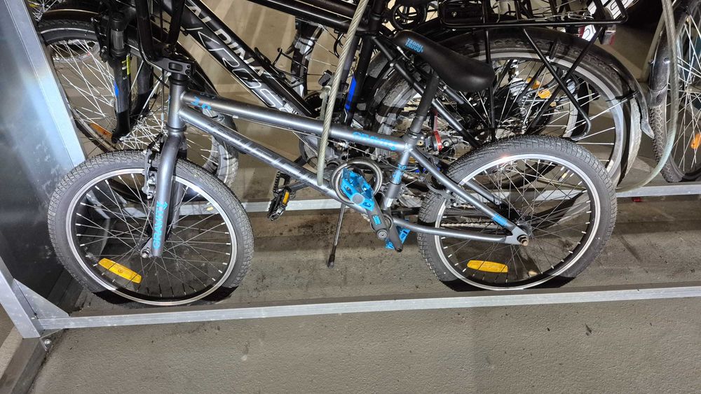 Rower BMX TABOU Gravity 3.0 Black steel blue dziecięcy młodzieżowy 20"