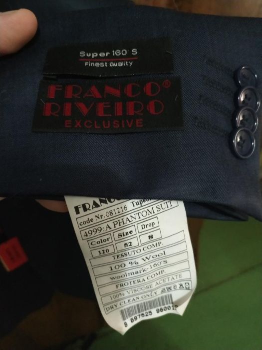 Продам фирменный мужской пиджак Franco Riveiro exclusive.