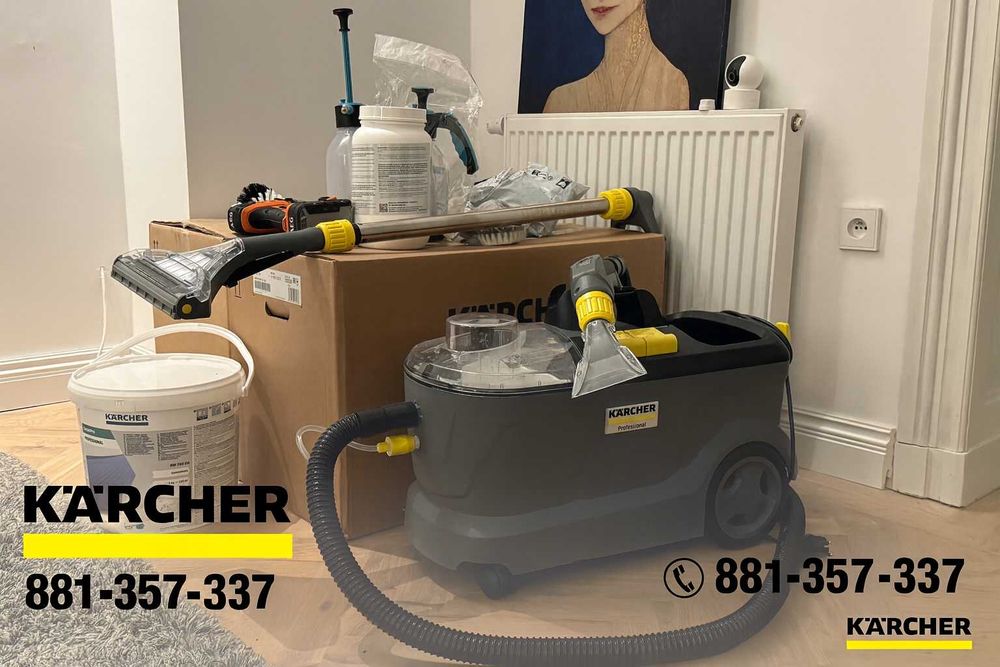 Wynajem Karcher Puzzi 10/1 +gratis! odkurzacz piorący pranie tapicerki