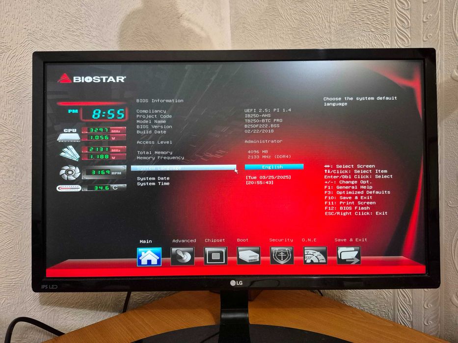 Материнська плата Biostar TB250-BTC PRO