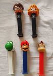 Dispensadores PEZ (Mario, Pokémon e Harry Potter)