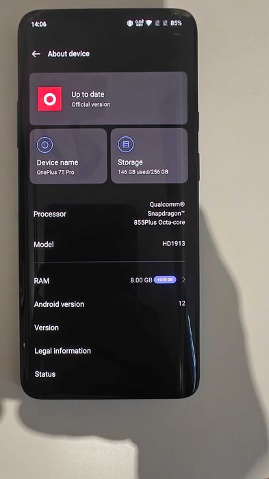 Smartphone OnePlus 7T Pro 256GB