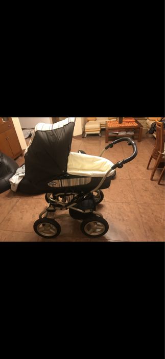 Wózek głęboki i spacerówka i fotelik  Baby Care 3 w 1 z fotelikiem
