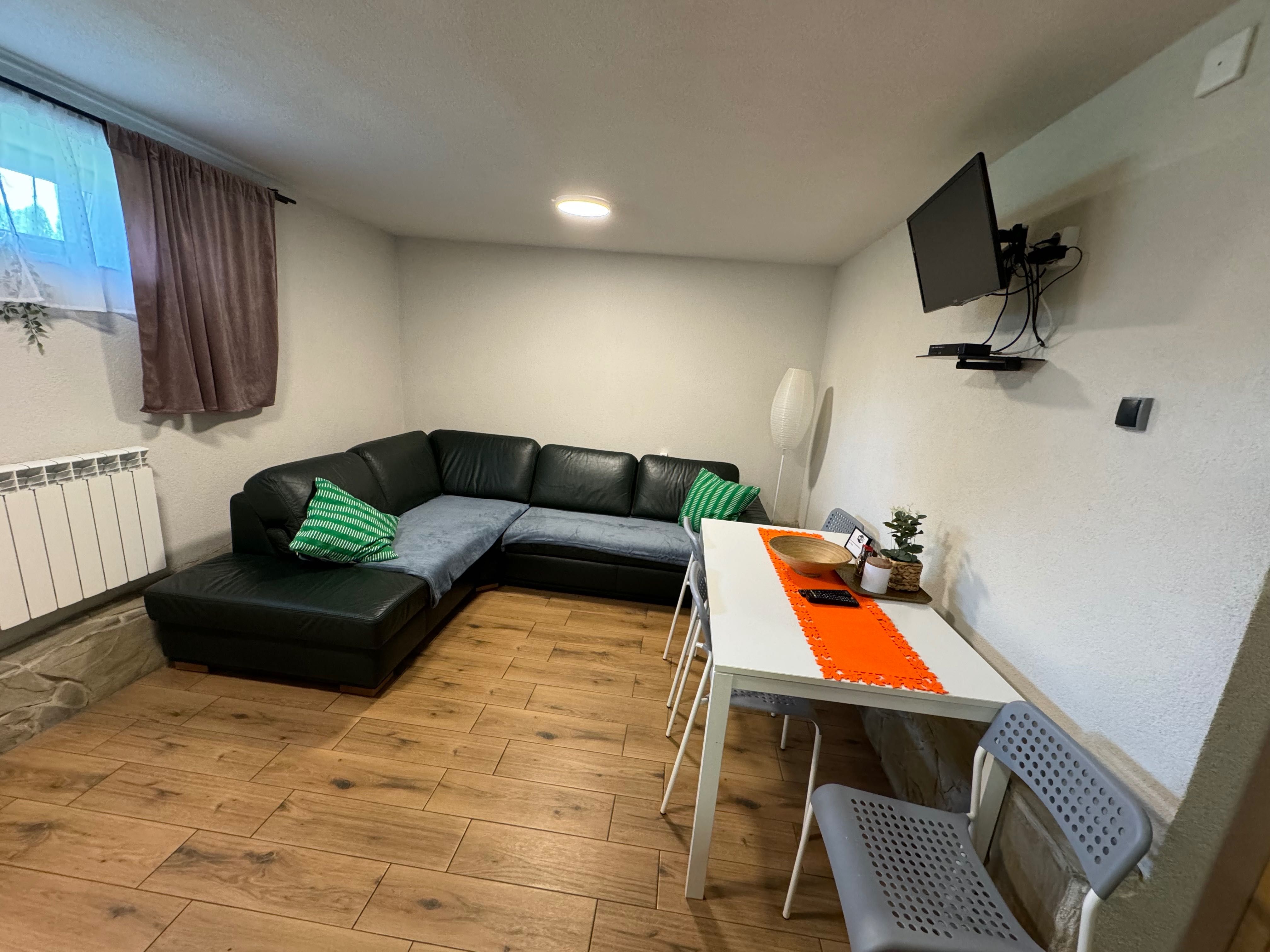 Narożnik skóra naturalna Etap sofa z funkcją spania c. Zieleń
