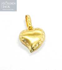 Złota zawieszka wisiorek Serduszko serce złoto pr. 585 0,49 g 1,9 cm