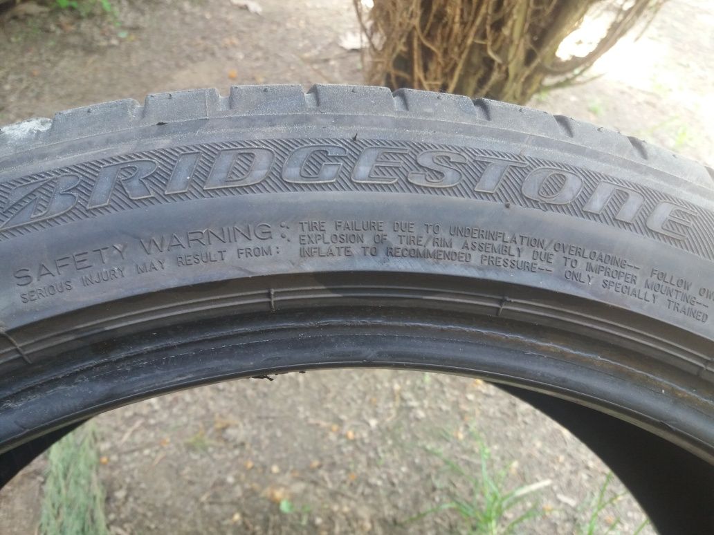 2 Opony letnie 225/45r19 BRIDGESTONE 5.5mm