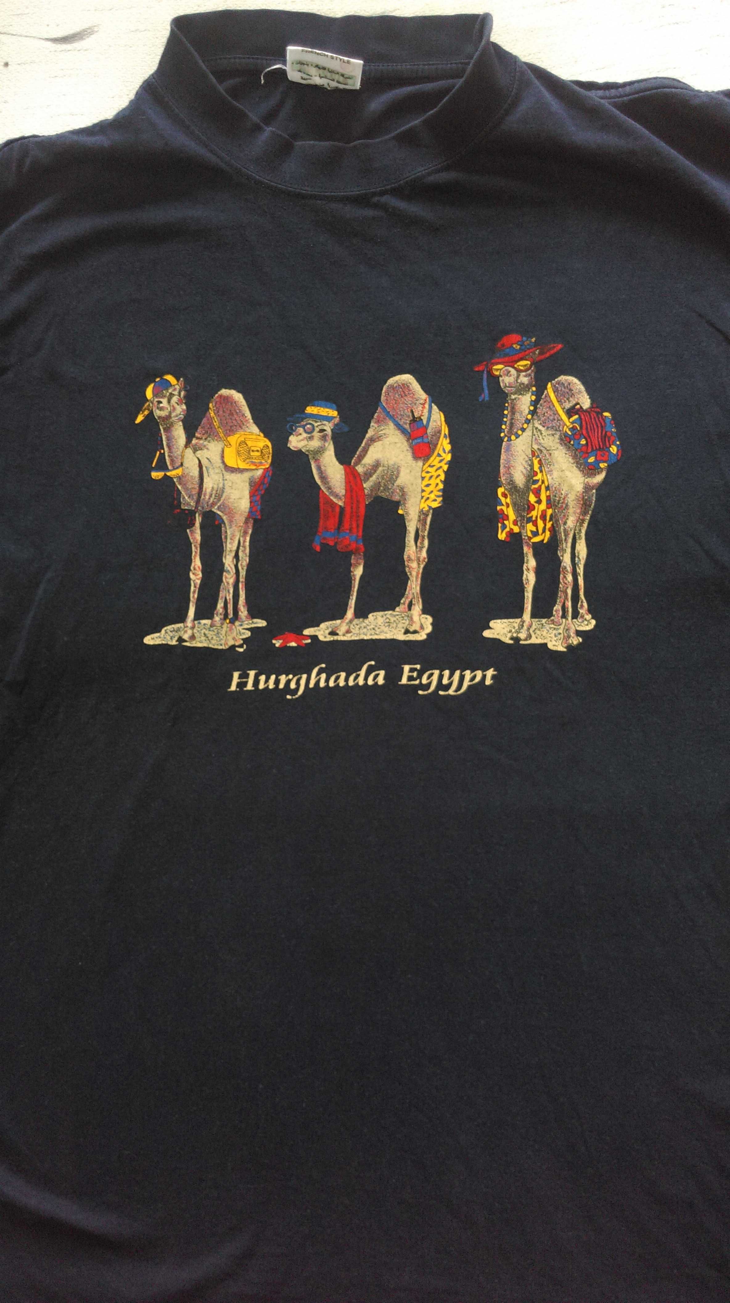 Хлопковая футболка на память о Египте.Hurghada Egypt. Размер: 50.