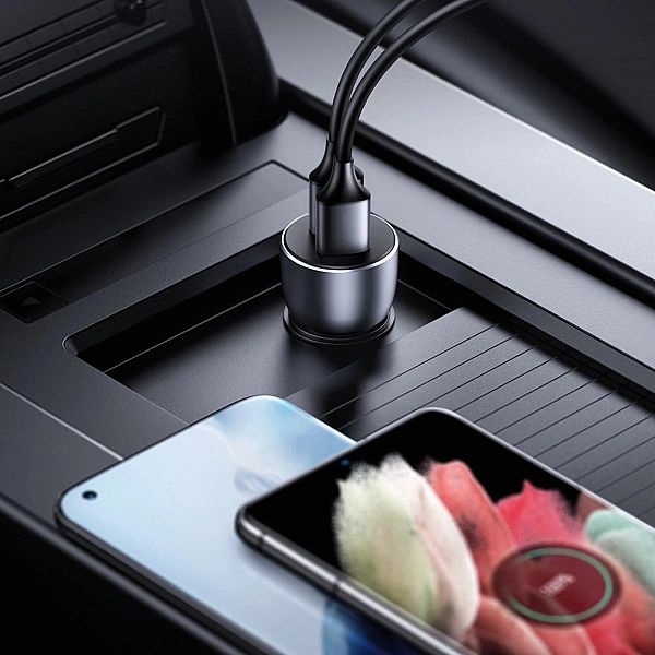 Ugreen szybka ładowarka samochodowa 2x USB 36W Quick Charge SCP FCP AF