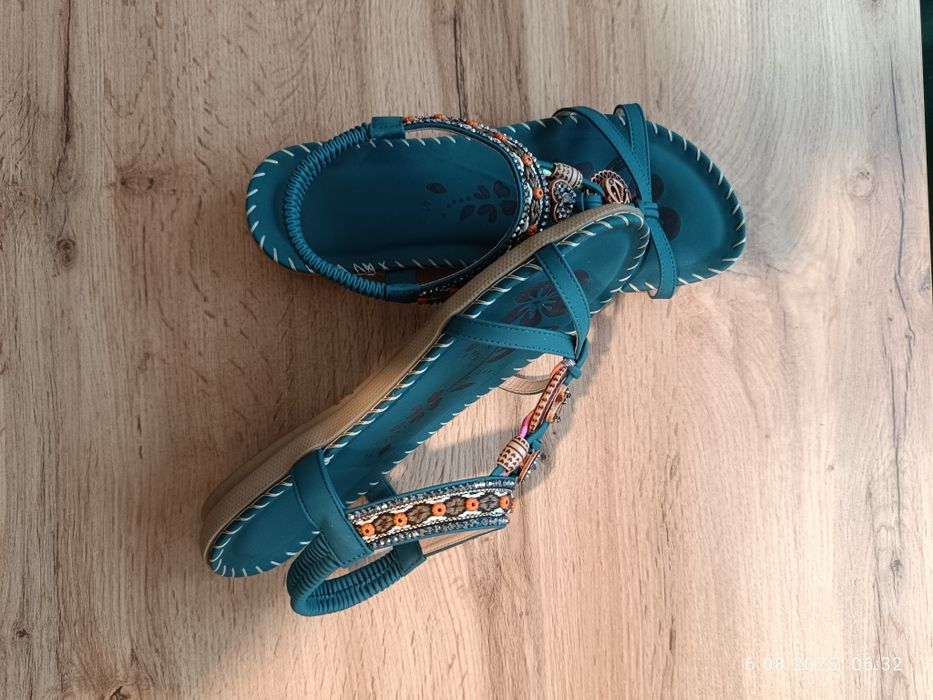 Sandały buty Boho etniczne 40