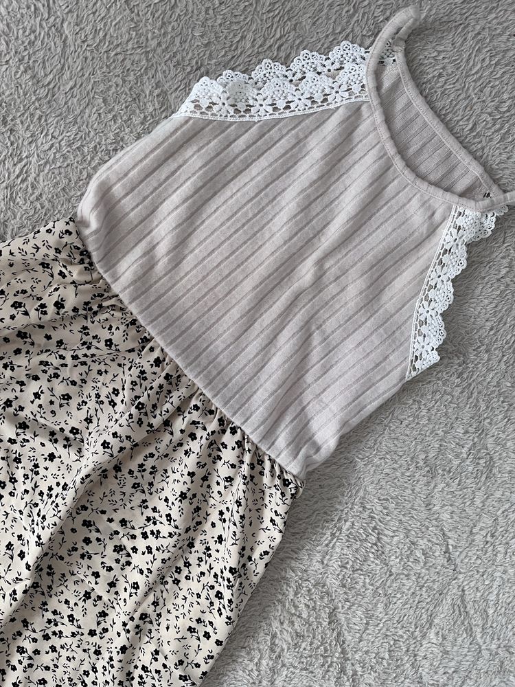 Śliczna letnia sukienka na ramiączkach boho r.L r.40 lato
