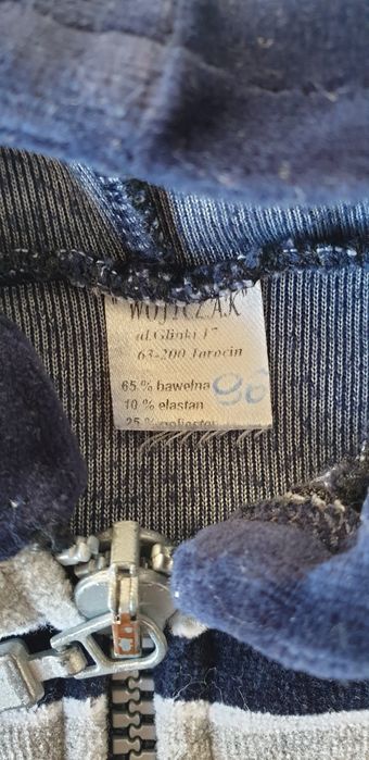 Dres welurowy dla chłopca r.86