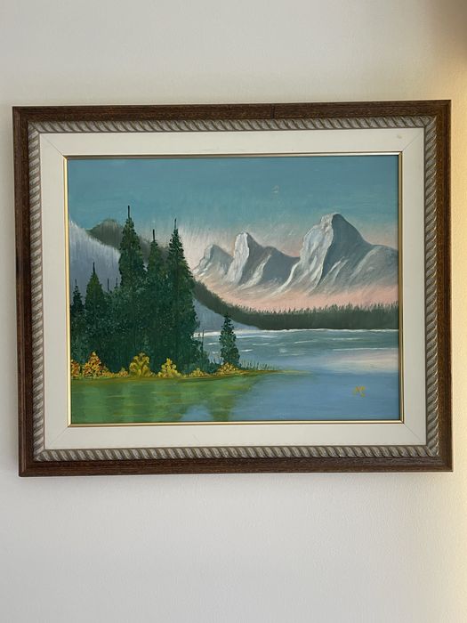 Quadro com pintura a mao