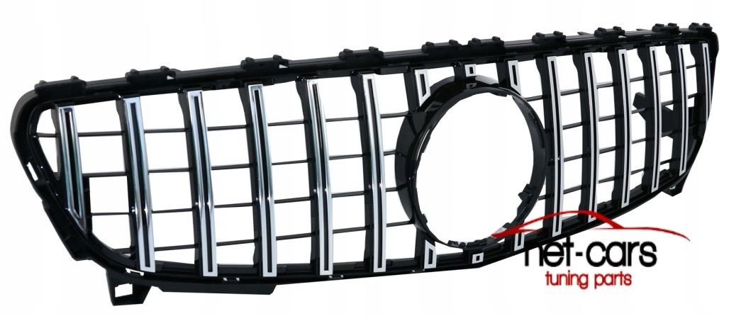 Grill Atrapa chłodnicy GT-R Panamerican MERCEDES W176 15- czarny chrom