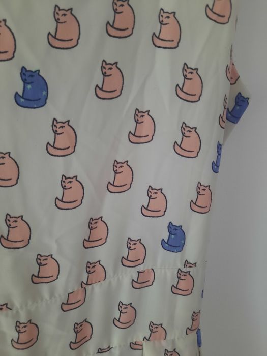Zwiewna sukienka w koty roz 40 L