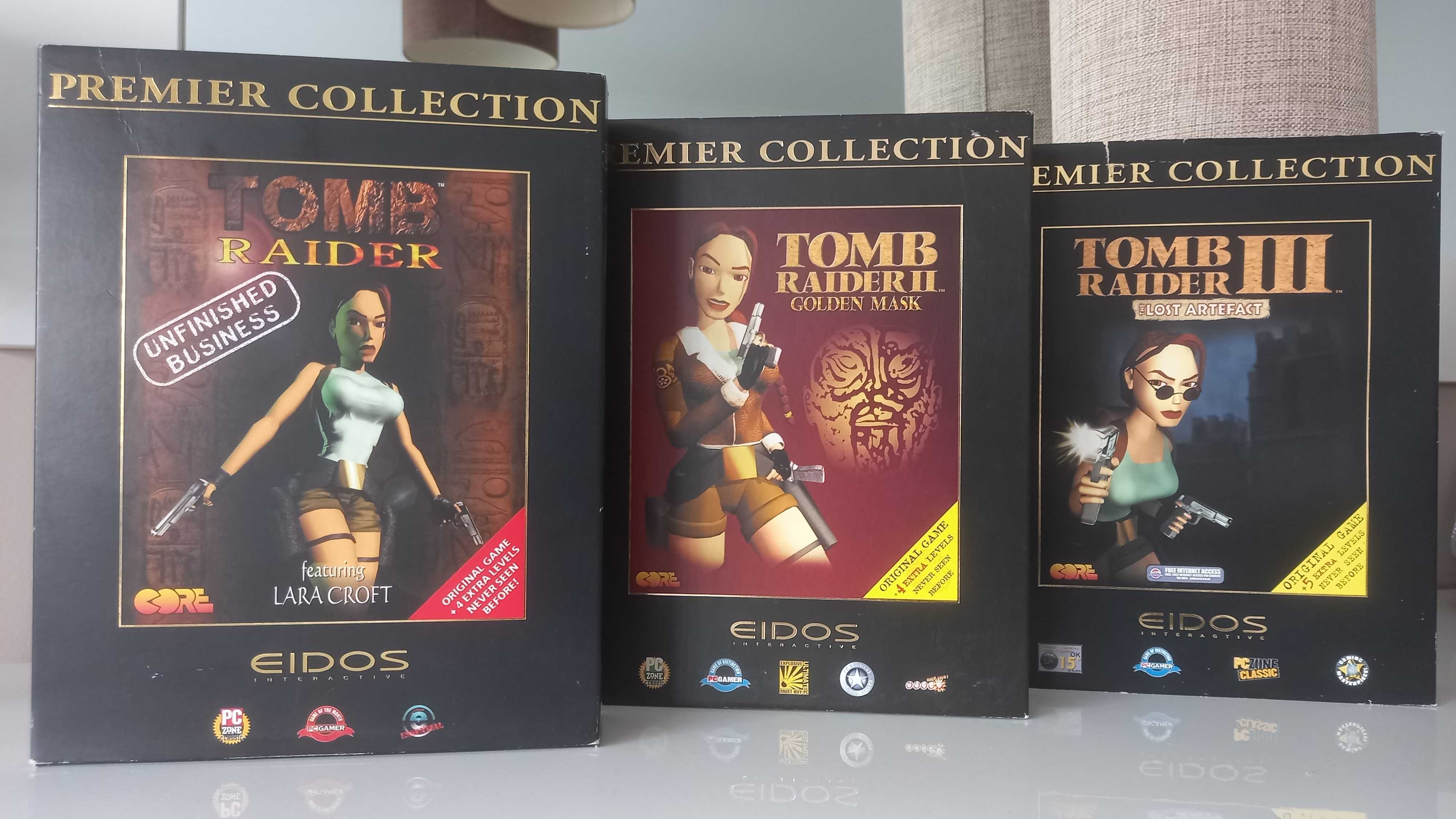 Tomb Raider 1, 2, 3 expansões PC Big Box (UK)