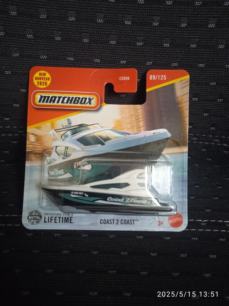 Coast to Coast Matchbox Motorówka Matchbox Jacht
