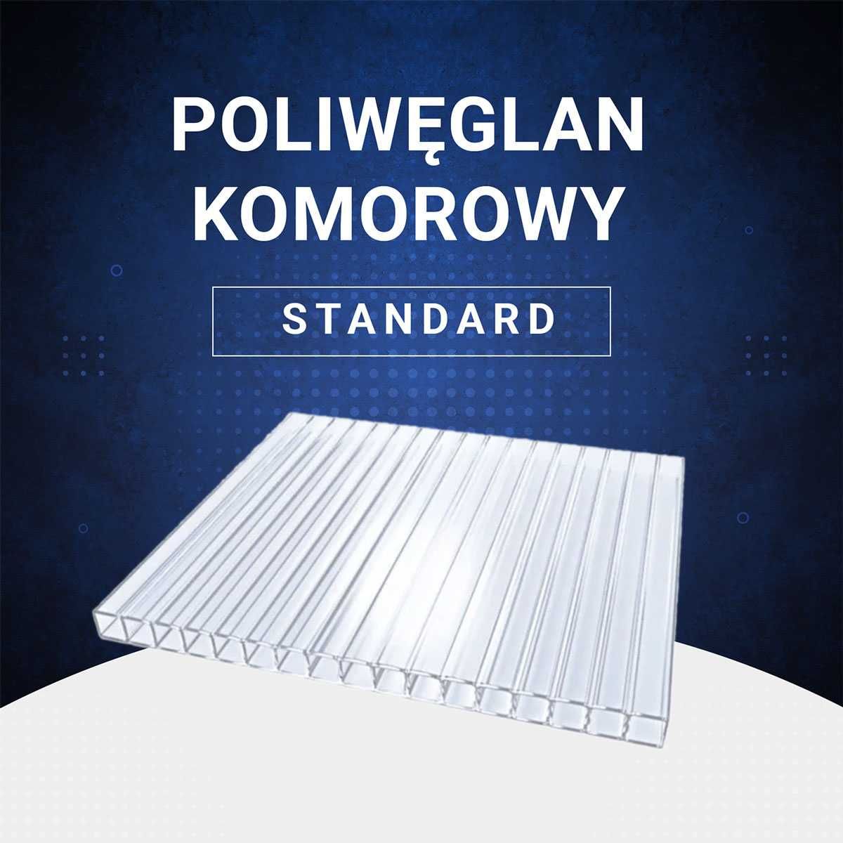 Poliwęglan komorowy i lity + akcesoria + dojazd