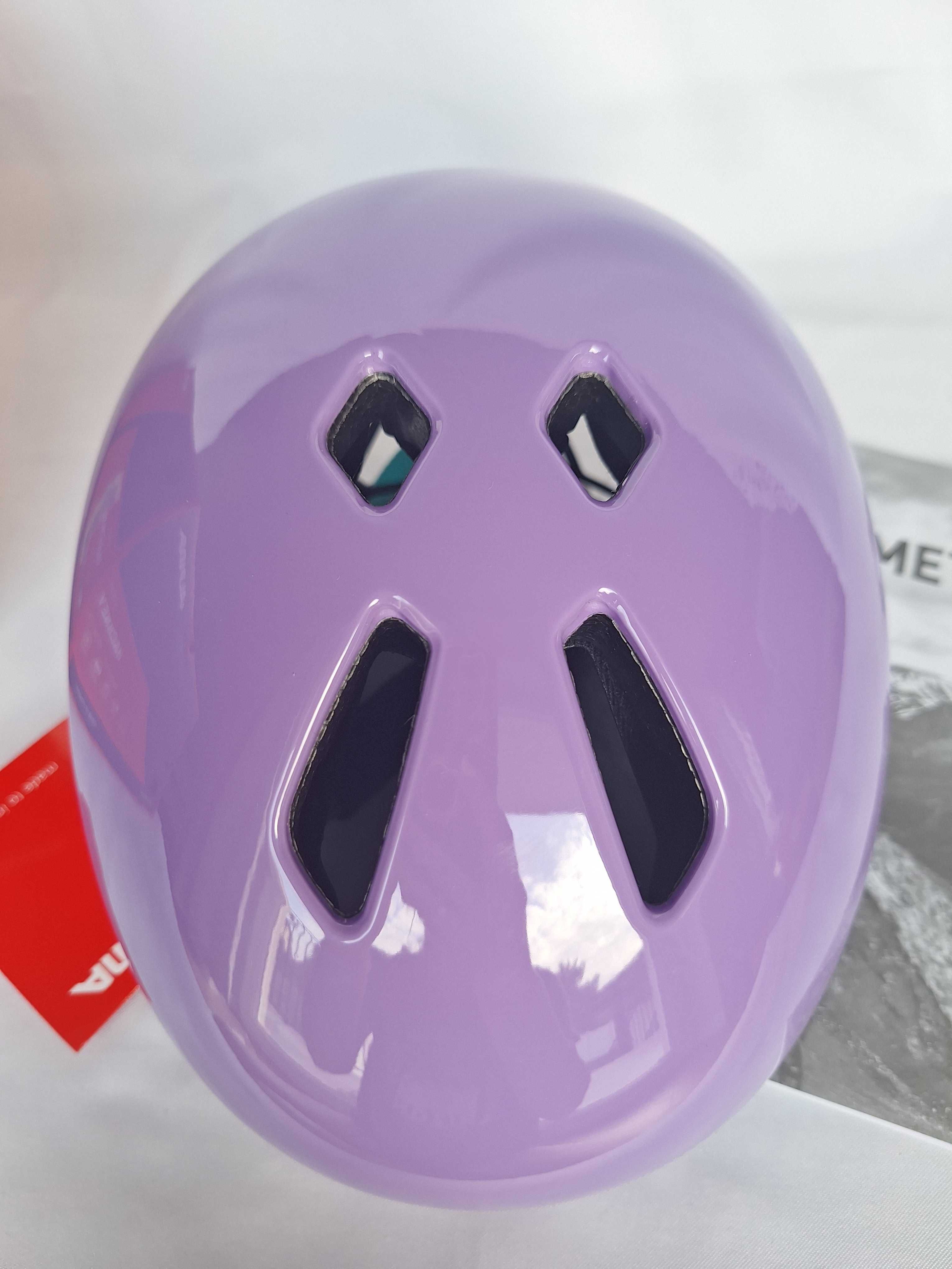 Kask rowerowy dziecięcy Alpina Hackney Purple Gloss S 47-51cm