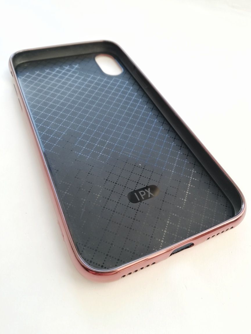 Чохол скляний Glass Case на iPhone XS Max персиковий