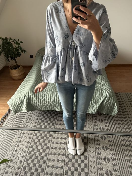 Bluzka w kwiaty Zara tozmiar m