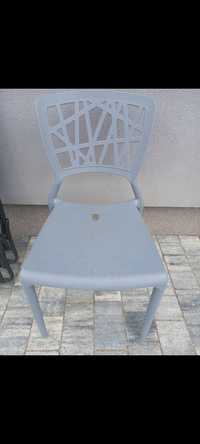 Krzeslo 2 szT Plastikowe nie uzywane azurowe