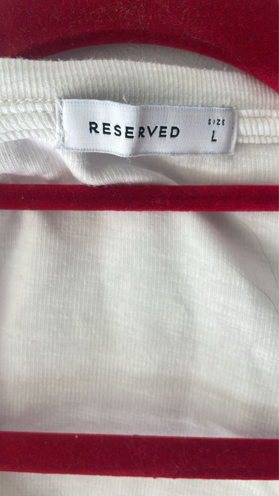 Biała bluzka z odkrymi plecami Reserved roz. L