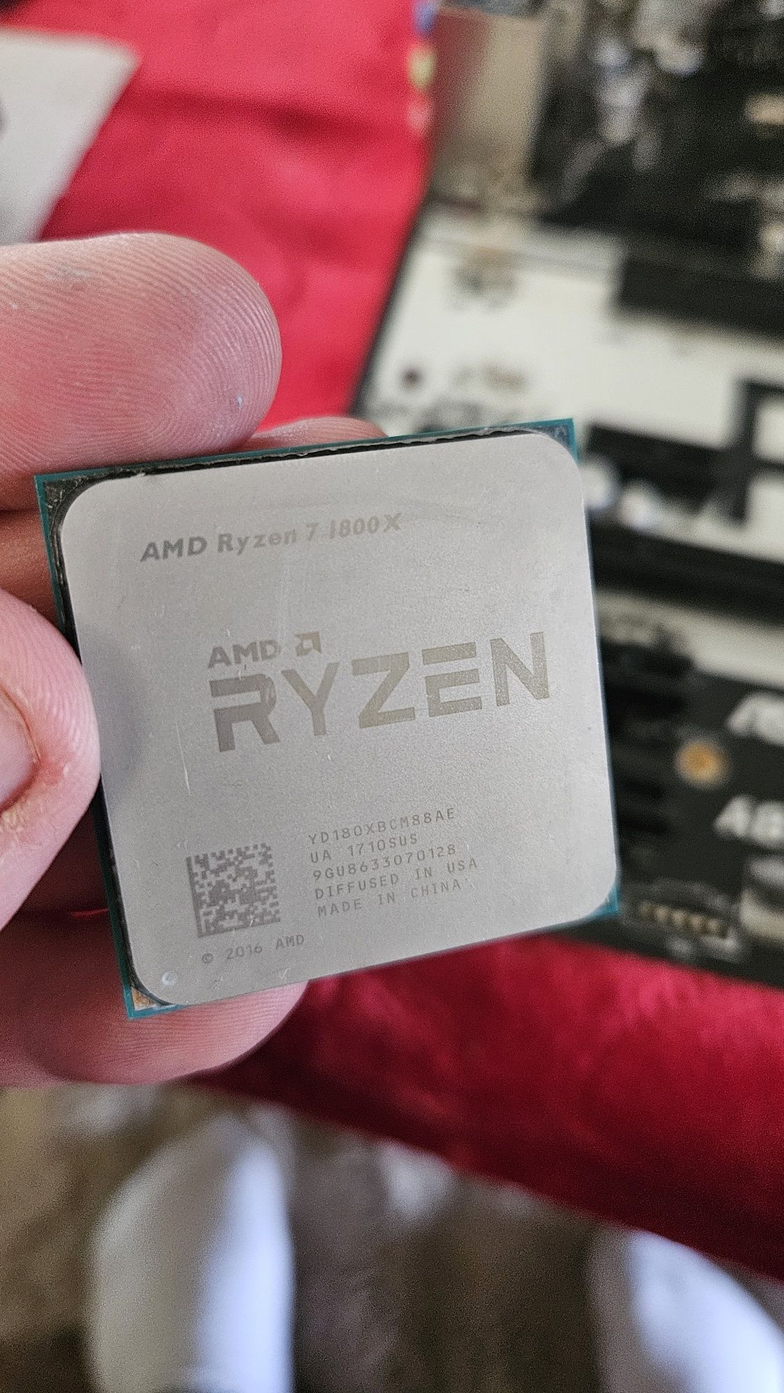 Zestaw Plyta glowna plus procesor i ram AMD RYZEN 7 1800X 16GB RAMU