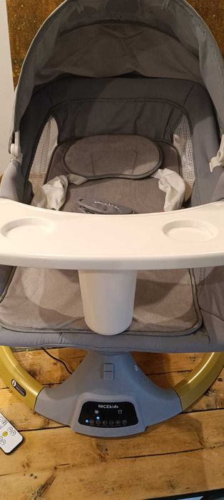 Leżaczek/Bujaczek dla niemowląt. Elektryczny + Pilot+ Bluetooth