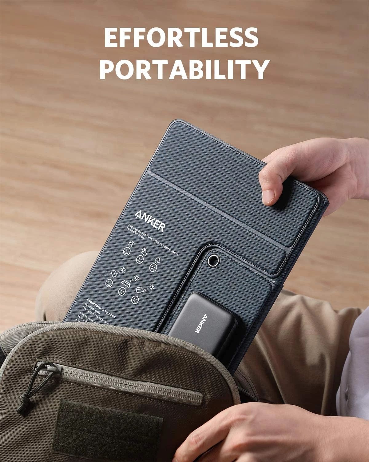 Продам сонячну панель Anker PowerSolar 24W 3-Port USB Solar Battery Ch