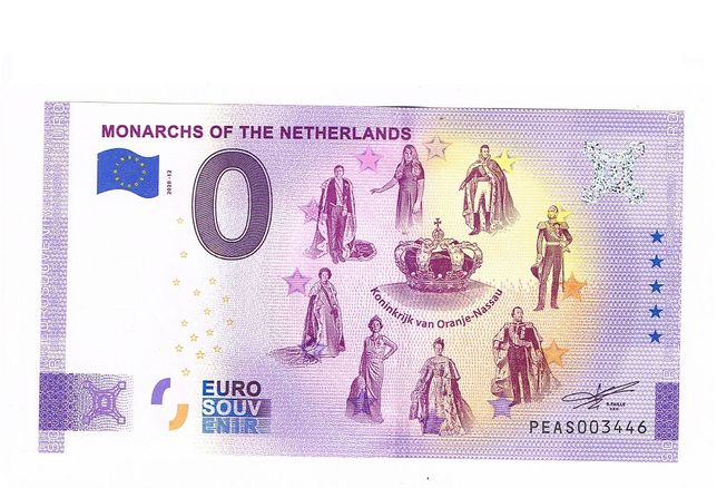 0 euro Monarchs Nederland Oranje Nassau 2020-12 Anniversar