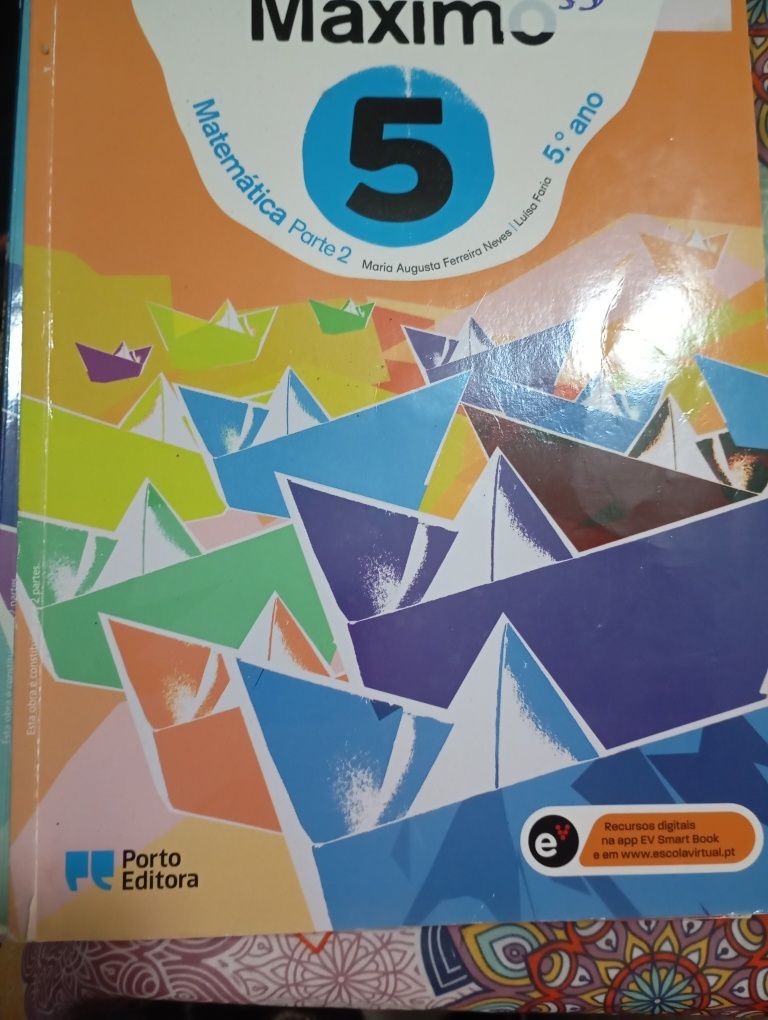 Máximo 5 manuais e caderno fichas