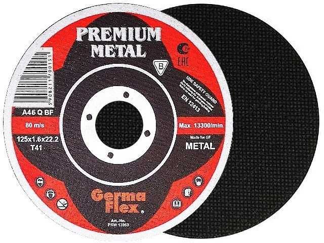 10x Tarcza tarcze do cięcia metalu stali 125x1.6 PREMIUM 125 x 1,6