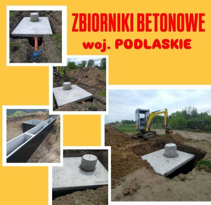 Szambo Betonowe Kanał samochodowy Zbiornik 12m3