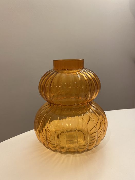 Wazon szklany pomarańczowy