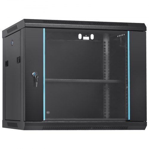 gabinete de rack de servidor de rede de montagem em parede  9u