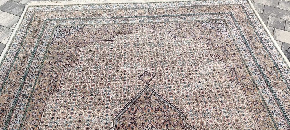 Bidjar dywan wełniany tkany ręcznie 341 x 240 cm wełna piękny perski