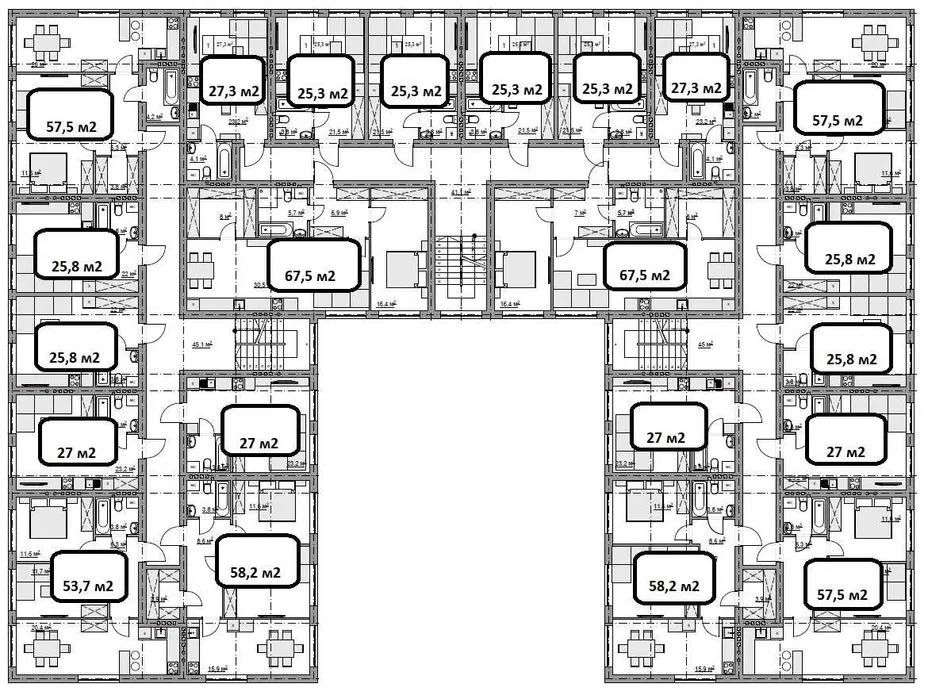 Квартира євро 2-х кімнатна у КБ "Моя Баварія" 53 м2. Під Чистову